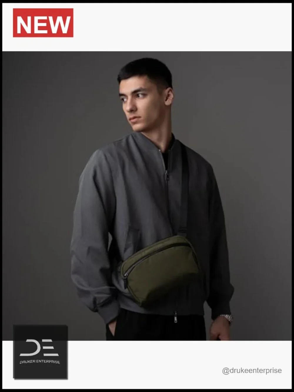 Crossbody Sling Bag for Men Travel with Quick Release Shoulder Strap